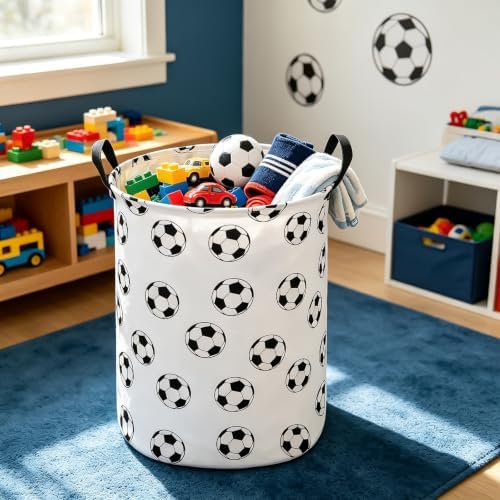 QUEENLALA Foldable Waterproof Round Fabric Laundry Basket Home - Image 2