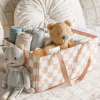 Tiny Twinkle Diaper Caddy Organizer | Foldable Baby Storage Basket - Image 5