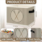 Lacrosse Sports Boy Nursery Foldable Storage Bins Box - Image 6