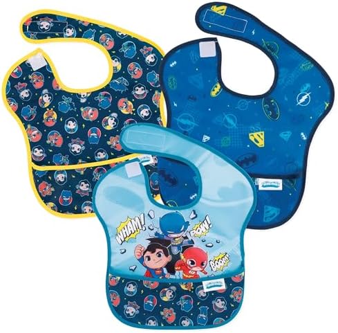 Bumkins Bibs for Girl or Boy, SuperBib Baby and Toddler 6-24 Months, Essential by Bumkins