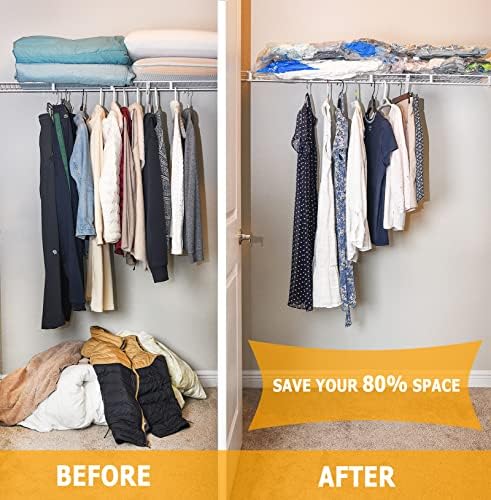 Vacuum Storage Bags, Small Space Saver Sealer Bags, Airtight Compression Bags - Image 4