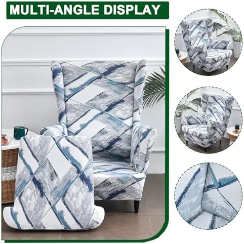 CRFATOP Wingback Chair Covers Wing Armchair Slipcovers - Image 3