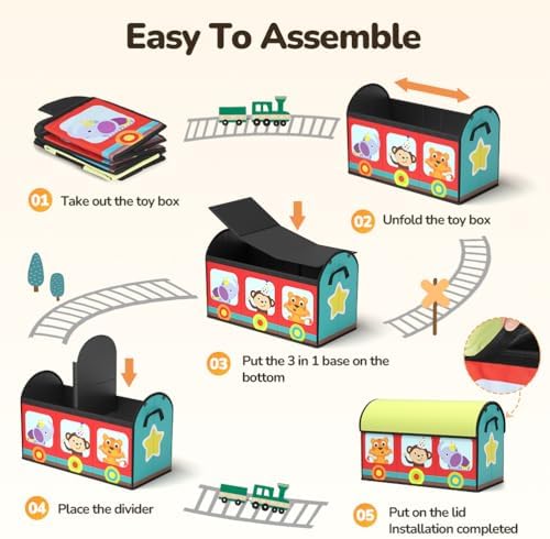 YOHOOLYO Large Flip-Top Toy Box Storage - Image 6