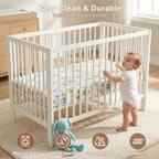 Baby Crib Sheets 2 Pack for Boys and Girls Fit for Standard Crib Toddler - Image 3
