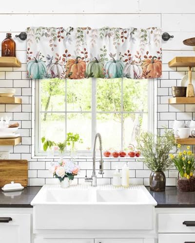 Fall Thanksgiving Kitchen Curtains Valances - Image 5