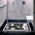 Bathtub Mat Non Slip 26.8x15.1In, Vintage Butterfly Wildflowers Bath Mat - Image 6