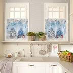 Vandarllin Christmas Gnome Kitchen Curtains and Valances Set, Winter Merry - Image 4