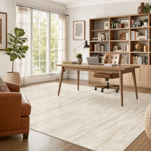 Nakagishi Boho 6x9 Area Rug Living Room Rugs Machine Washable Beige - Image 5