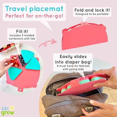Silicone On-The-Go Snack Mat – Foldable Reusable Placemat - Image 2