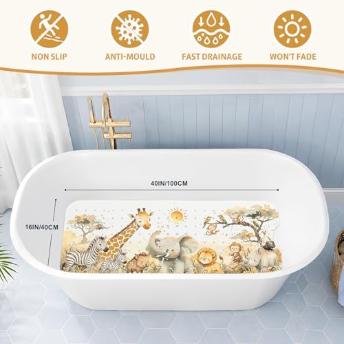XIYUNTE Bath Mat for Tub Non Slip Bathtub Mat Non Slip 40x16 Baby Bath Mat - Image 3