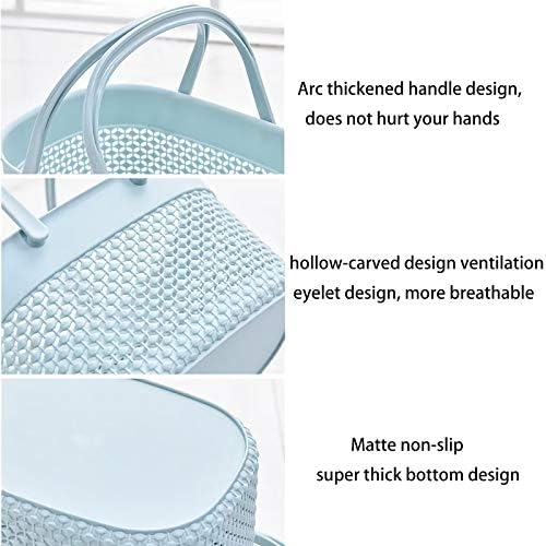 rejomiik 2 Pack Plastic Shower Caddy Basket, Portable Organizer Storage Tote - Image 5