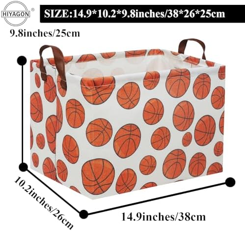 Rectangular Basketball Basket Kids Gift Basket Baby Toy Storage Bin Organizer - Image 6