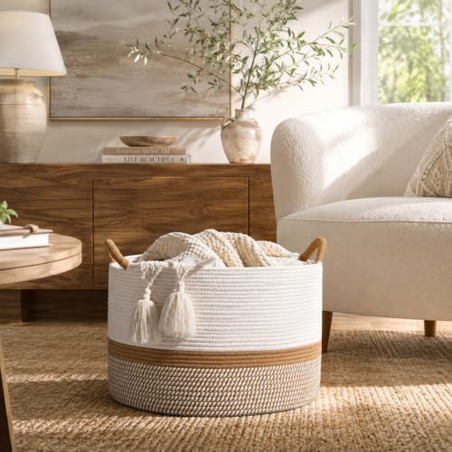 KAKAMAY Large Blanket Basket - Image 6