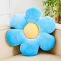 Kcvvcr Blue Flower Pillow, 14.9" Cute Flower Shaped Floor Pillow, Aesthetic by Kcvvcr