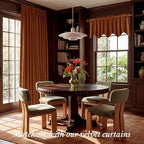 StangH Burnt Orange Fall Decor Window Valance 52x18 Inch, 1 Panel - Image 2