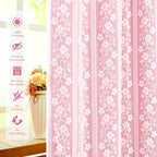 ASPMIZ Pink Curtains for Living Room Double Layer Curtains - Image 4