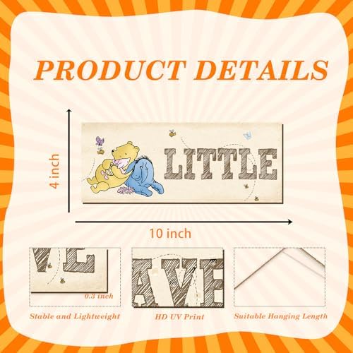 BirtDerr Winnie Nursery Decor, the Pooh Sign, Winnie Baby Nursery Decor - Image 2