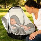 2 Pack Baby Mosquito Net for Infant Car Seats - Image 7
