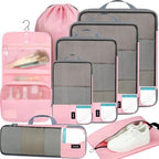 BAGAIL 4/6 Set/8 Set Compression Packing Cubes Travel Accessories Expandable by BAGAIL