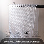 TEESHLY Bath Tub and Shower Mats, Non Slip 40 x 16 Inch Extra Long Bathtub Mat - Image 5