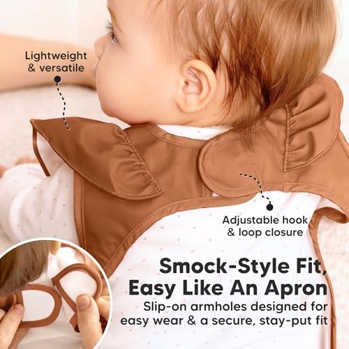 KeaBabies Waterproof Bibs for Baby Girl, 2-pk Lightweight - Image 3
