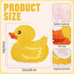 FYSUIMU Yellow Duck Bath Rug Cute Rubber Duck Shaped Tuft Bath Mat Non Slip - Image 2