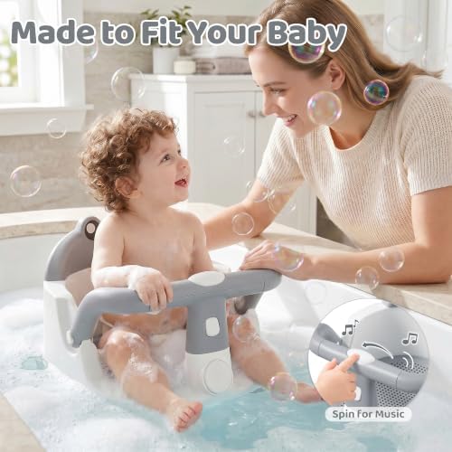 Baby Bath Seat for Babies 6 Months & up, Non-Slip Infant Bathtub Seat - Image 4