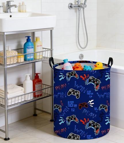 Game Laundry Basket Baby Hamper Dirty Clothes hamper Baby Nursery Hamper Gift - Image 3