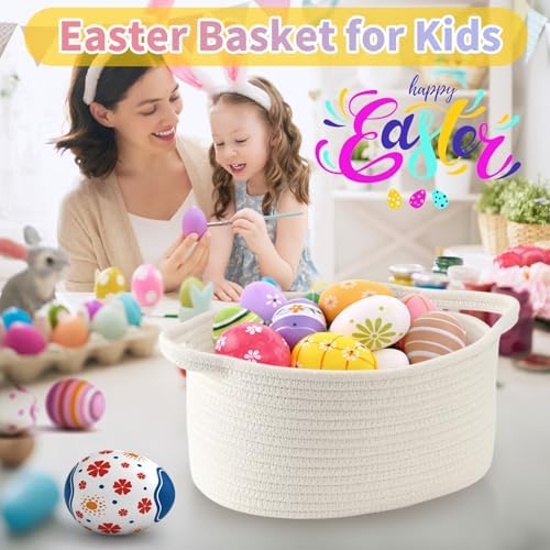 Happyiren Yellow Woven Storage Basket - Image 2