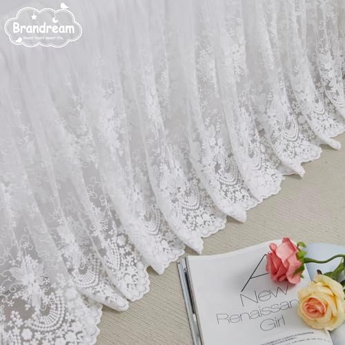 Brandream Boho Bohemian Girl Baby Nursery Lace Crib Bed Skirt Dust Ruffle - Image 5