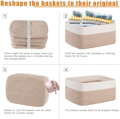 OIAHOMY 4 PACK 16L Storage Baskets - Image 7