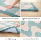 Hakuna Matte CloudSoft Mat for Floor 47" x 67" 3D Gentle Arcs Waves - Image 3
