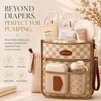 DOKUS & CO Premium Wet Dry Diaper Clutch – Structured Waterproof Baby Organizer - Image 2