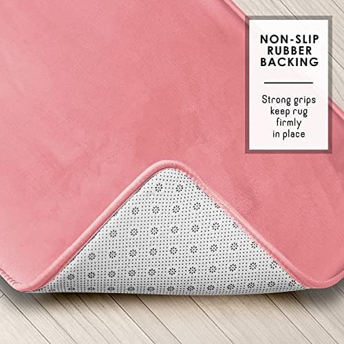 Clara Clark Bathroom Rugs, Velvet Memory Foam Bath Mat, Machine Washable Bath - Image 5