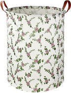 NTAOHAMPER Large Round Canvas Linen Laundry Hamper, Waterproof Storage Bin by NTAOHAMPER