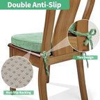 2.5" Thick Chair Cushions for Dining Chair, Corduroy Foam Kitchen Chair Pads - Image 4