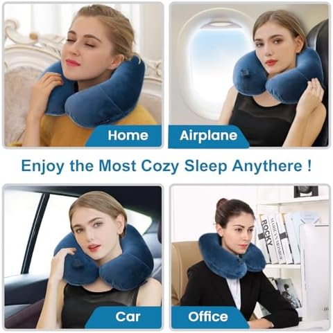 Keemall Inflatable Neck & Shoulder Travel Pillow - Image 6