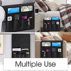 Joywell Remote Control Holder Armchair Caddy Armrest Organizer Black - Image 5