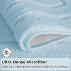 GRANNY SAYS Baby Blue Bathroom Rugs Set 2 Piece, Soft Microfiber Bath Mats - Image 3
