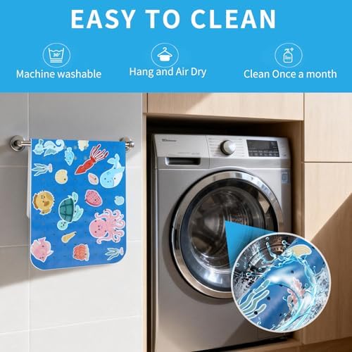 Bath Tub Shower Mat Non Slip Kids Bathtub Mat Anti Slip Baby Bath Mat - Image 6