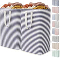Lifewit 80L Large Laundry Baskets, 2 Pack, Reinforced Handles by Lifewit