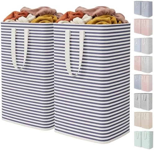 Lifewit 80L Large Laundry Baskets, 2 Pack, Reinforced Handles by Lifewit
