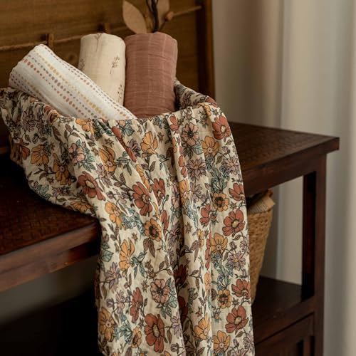Muslin Swaddle Blankets for Newborn, Cotton Receiving Blanket - Image 5