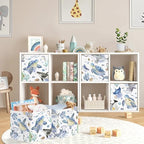 11.8" Marine Animals Cube Storage Organizer Set 3Pcs Ocean Sharks Turtles Cube - Image 2