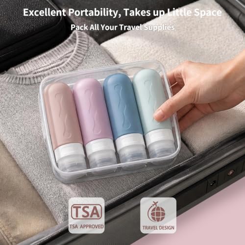 Gemice Travel Bottles for Toiletries, Tsa Approved, Travel Size Containers - Image 4