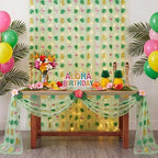 4 Pcs Flamingo Table Runner 29x70 Inch Summer Tropical Green - Image 5