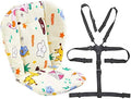 Twoworld Baby High Chair Seat Cushion Liner Mat Pad Cover and High Chair Straps by twoworld