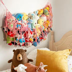 Large Stuffed Animal Storage Net or Hammock Wall Mounted Macrame Stuffed Animal - Image 4