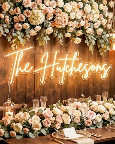 CIONAOR Custom Neon Sign, Business or Wedding LED Neon Sign Customizable - Image 3