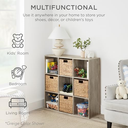 Best Choice Products Kids Bookcase 9-Cube Storage Organizer, 13.5in Shelf - Image 4